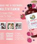 Maryruth Organics Postnatal & Prenatal Vitamins for Women | Sugar | Womens Multivitamin for Pre-Conception Pregnancy & Nursing | Ginger | Selenium | Folate | Vegan | Non-GMO | Gluten | 32oz