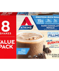 Atkins Mocha Latte Iced Coffee Protein Shake & Iced Coffee Vanilla Latte Protein Shake, 15g Protein, Low Glycemic, 4g Net Carb, 1g Sugar, Keto Friendly, 3 PACK