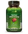 Irwin Naturals Triple-Boost Caffeine-Free Energy - Lasting, Jitter-Free Focus - Brain Boosting Nootropic - 75 Liquid Softgels (Pack Of 2)