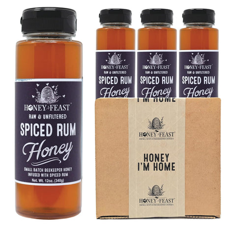HONEY FEAST New Zealand Manuka Infused Honey with Propolis 12oz - Raw Manuka Honey, Patent Pending Formula, MGO182 Rating, Manuka Honey New Zealand