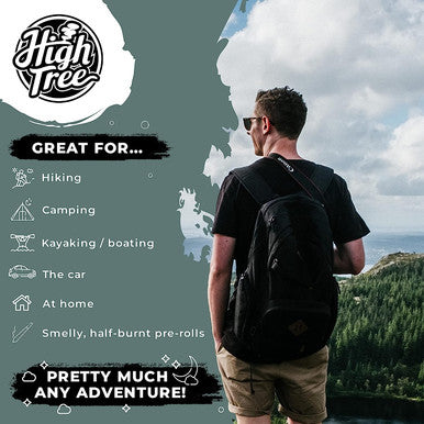 HIGHTREE Black Doob Tube - Smell Proof, Air Tight, Waterproof (4 Pack)