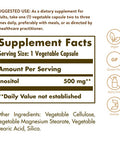 Solgar Inositol Vegetable Capsules 500 Mg 100 Count
