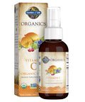 Garden of Life Organics Vitamin C Spray For Kids And Adults - Orange Tangerine Vitamin C Supplement Antioxidant For Immune Support And Skin Health 2 Fl Oz Liquid Drops