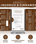 Nutra Tea - Liquorice & Cinnamon Tea | Licorice Tea | Cinnamon Tea - 20 Tea Bags - Herbal Tea - (1 Pack)