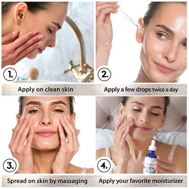 InstaSkincare Healthy Skin Bundle Hyaluronic Acid Serum for Face 2Oz Collagen Peptides Powder for Women 1Lb
