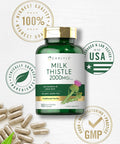Carlyle Milk Thistle 2000mg | 180 Capsules | with Dandelion & Yellow Dock | Non-GMO Gluten