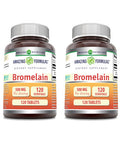 Amazing Formulas Bromelain 500 Mg Tablets Supplement | Non-Gmo | Gluten Free | Made In Usa (120 Count | 2 Pack)
