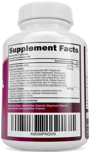 Purely Holistic Resveratrol 1450Mg + Phytoceramides Skin Therapy - Vegan Bundle - 180 + 60 Capsules - Packed With Potent Antioxidants - Made In Usa