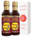 San-J - Spice of Life Variety Pack- Teriyaki, Orange Sauce, Szechuan, Thai Peanut - All Gluten Free Cooking Sauces - Non-GMO - 10 oz. Bottles - 4 Pack