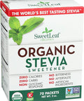 Sweetleaf Organic Stevia Sweetener 70 Count
