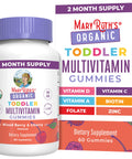 Maryruth'S Organic Toddler Multivitamin Gummies Ages 4 Vitamin A C D E B6 B12 Biotin Iodine Zinc Immunity Bone & Teeth Health Skin & Vision Support Vegan Gluten Free 60 Count
