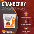 BulkSupplements Cranberry Extract Powder - Cranberry Supplements, Urinary Tract Health - - 500mg , 2000 Servings (1 Kilogram - 2.2 lbs)