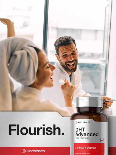 HorbAach - Dht Advanced Hair Formula 120 Tablets Non-Gmo And Gluten Hair Formula Blend With Saw Palmetto, Kudzu, And Fo-Ti