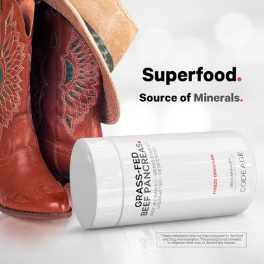 Codeage Grass Fed Beef Pancreas Supplement Glandulars - ze Dried Non-Defatted Desiccated Beef Pancreas Pills Pancreatic Enzymes Diet Meat - Pasture Raised Bovine Vitamins - 180 Capsules