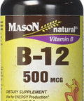 Mason Vitamins B 12 500 mcg Tablets, 60 Count