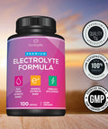 Sunergetic Premium Electrolyte Capsules Support for Keto Low Carb Rehydration and Recovery Electrolyte Replacement Tablets Includes Electrolyte Salts Magnesium Sodium Potassium 100 Capsules