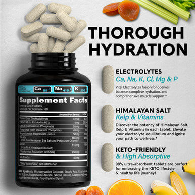 NUTRAHARMONY Organic Vitamin D3 Drops & Electrolyte Tablets