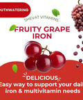 Family Iron Gummies For Women, Men & KidsÃƒÂ¢Ã¢â€šÂ¬Ã¢â‚¬Å“ Chewable Iron Supplements For Women Anemia & Men ÃƒÂ¢Ã¢â€šÂ¬Ã¢â‚¬Å“ Kids Iron Gummies With Iron Vitamins For Women ÃƒÂ¢Ã¢â€šÂ¬Ã¢â‚¬Å“ Vegan,Gluten-Free(Grape Flavor) Immune Support ÃƒÂ¢Ã¢â€šÂ¬Ã¢â‚¬Å“ Usa Made
