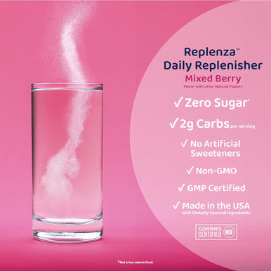 Daily Replenisher Glp-1 Nutritional Support, Powder, Muscle Recovery, Digestive Health & Skin Elasticity Mix Of Amino Acids, Prebiotics And Collagen Peptides Berry Flavor, 60 Scoops,13.5 Oz
