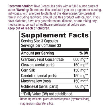 Nature'S Way Urinary With Cranberry, 1,260 Mg Per Serving, 100 Capsules
