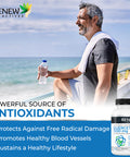 Renew Actives Quercetin 500Mg - Max Potency, Natural Bioflavonoid Antioxidant - Free Radical Defense, Powerful Immune & Circulatory Protection - Boosted Energy For A Healthier Lifestyle - 60 Capsules