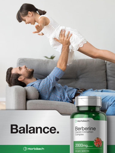 Berberine Plus Ceylon Cinnamon 2000mg 120 Veggie Capsules Vegetarian Non GMO and Gluten Free Supplement Berberine Complex by Horbaach