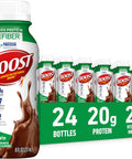 BOOST High Protein with Fiber Ready to Drink Complete Nutritional Drink, Rich Chocolate, 8 fl oz Bottle, 24 Pack