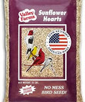 Valley Farms Whole Sunflower Hearts for Birds (15 LB) Clean Shelled Sunflower Seeds, No Mess Wild Bird Seed for Outside Feeders