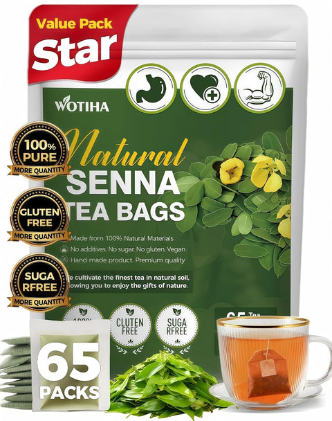 WOTIHA 50 Count Premium White Mulberry Leaf Tea Bags - 100% Natural & Pure, Improves Digestion, Supports Wellness, Slightly Sweet & Refreshing,Non-GMO Caffeine-Free, Additive-Free, Sugar-Free, Vegan