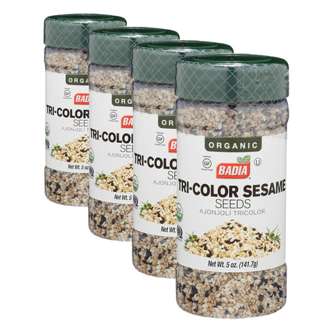 Badia Spices Organic Tri-Color Sesame Seeds, 5 OZ (Pack of 4)