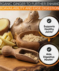 Built Nature Turmeric Supplement Tumeric Curcumin With Black Pepper And Ginger Curcuma Bioperine - 95% Curcuminoids Max Absorption, Natural Joint & Antioxidant, Non-Gmo, Vegan Gluten Free 60 Capsules