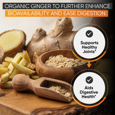 Built Nature Turmeric Supplement Tumeric Curcumin With Black Pepper And Ginger Curcuma Bioperine - 95% Curcuminoids Max Absorption, Natural Joint & Antioxidant, Non-Gmo, Vegan Gluten Free 60 Capsules