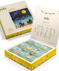 Lazi ka Lazika Herbal Tea Variety Pack Digestion Tea Assortment Tea Sampler Set Assorted Tea Variety Pack with Pyramid Tea Bags Herbal Teas Tea Set 54 Counts