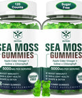 Envycure Sugar-Free Sea Moss Gummies 5000Mg Extra Strength Irish Moss Gel Supplement With Iodine Chlorophyll Unfiltered Acv D3 Burdock Root Bladderwrack For Immune Digestive Joint SkinVegan 120 Chews