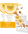 Simple Mills Snack Packs Honey Cinnamon Seed & Nut Flour Sweet Thins, Paleo Friendly & Delicious Sweet Thin Cookies, Good for Snacks, Nutrient Dense, 8 Pack (6.5 oz Pack of 1)