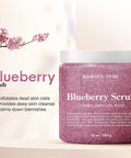 MAJESTIC PURE Blueberry Body Scrub, with Collagen, Stem Cell & Biotin - Exfoliating Body Scrub to Exfoliate, Smooth & Moisturize Skin - Deep Cleansing & Hydrating, Skin Care for Men and Women - 10 oz