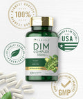 Carlyle DIM Supplement | 350mg | 200 Count | Vegetarian Non-GMO & Gluten Complex