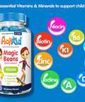 3X Actikid Magic Beans Vegan Multi-Vitamin 60X Blueberry Flavour | Gelatine Free | Children'S Vitamin | Immunity Booster