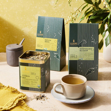 Luxmi Estates Darjeeling Organic Green Loose Leaf Tea Collection x 3 | Jasmine Tea Chamomile Mint Tea Lemongrass Ginger Tea | USDA Organic GreenTea