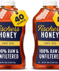 FischerÃƒÂ¢Ã¢â€šÂ¬Ã¢â€žÂ¢s 100% Pure, Raw & Unfiltered Honey ÃƒÂ¢Ã¢â€šÂ¬Ã¢â‚¬Å“ All-Natural Sweetener ÃƒÂ¢Ã¢â€šÂ¬Ã¢â‚¬Å“ Rich Flavor Profile, Packed with Nutrients, 40 oz (Pack of 2)
