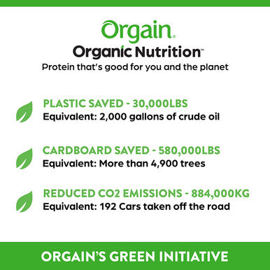 Orgain Bundle Vanilla Protein Powder and Peanut Butter Protein Powder 20 Servings Each Vegan Low Net Carbs Made Without Dairy Gluten and Soy