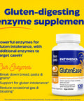 Enzymedica Glutenease, Digestive Enzymes For Food Intolerance, Offers Fast Acting Gas & Bloating Relief, 120 Count (Ffp)