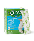Curad Truly Ouchless Silicone Adhesive Bandages Fabric Bandages For Delicate Sensitive Skin 3/4X3 (50 Count)