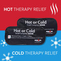 Curad Ironman Hot or Cold Reusable Compress Reusable Ice Pack for Injuries Small Compress is 5 in x 10.8 in 2 Count
