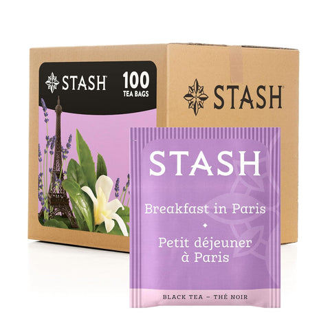 Stash Tea Ginger Peach Green Tea & Matcha Blend, Box of 100 Tea Bags (Packaging May Vary) | Zesty, fruity blend with peach, ginger and matcha notes, Non-GMO Project Verified and foil-sealed freshness