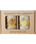 Savannah Bee Whipped Honey Gift Set - 12 oz Gourmet Honey Duo Set (12 Oz, Original and Lemon)