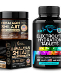 NUTRAHARMONY Electrolyte Tablets & Himalayan Shilajit Resin