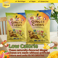 Prince Of Peace Ginger Chews Assorted Flavors (Mango Blood Orange Pineapple Coconut Lychee) Candied Ginger Candy Pack Ginger Chews Candy - Gluten Individually Wrapped Healthy Candy 2.2Lb/1Kg