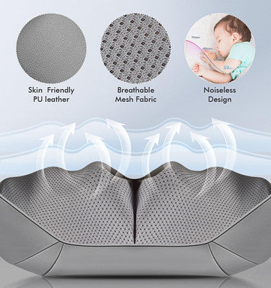 Shiatsu Neck And Back Massager With Heat, Deep Tissue 4D Kneading Massage Pillow For Neck, Back, Shoulder, Leg, Body Muscle Pain Relief, Use At Home, Office, Car