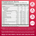 Llama Naturals Kids Multivitamin Gummies Vegan Organic with Vitamin D C & K Toddler Real Fruit Gummy Vitamins Chewable Supplement Whole Food Multivitamin No Added Sugar Cane Cherry 90 Ct